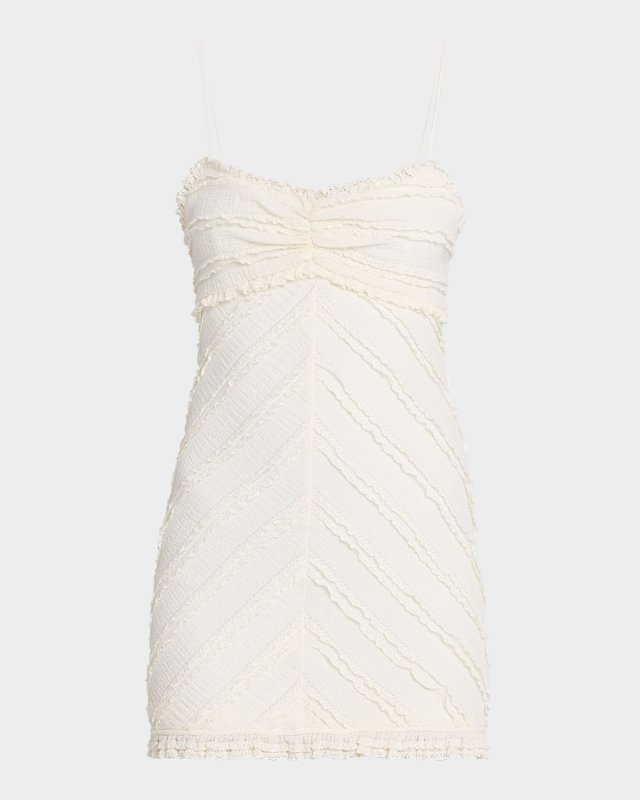 Taryn Ruffle-Trim Mini Dress
